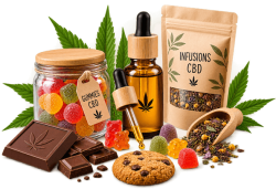 Dérivés CBD à La Rochelle : gummies, huiles et infusions CBD